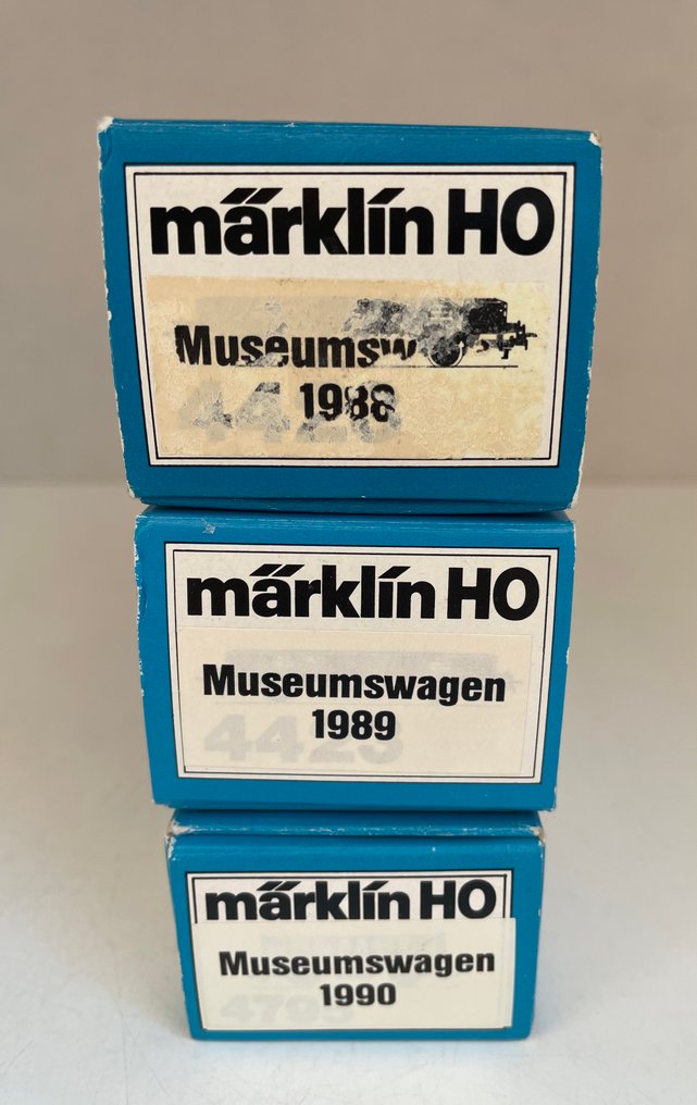 Märklin H0 - 4689 , 4678 , 84795 . - Vagon machetă tren (3) - Ediție specială limitată. Muzeul Märklin. 1988, 1989, 1990. #4.3