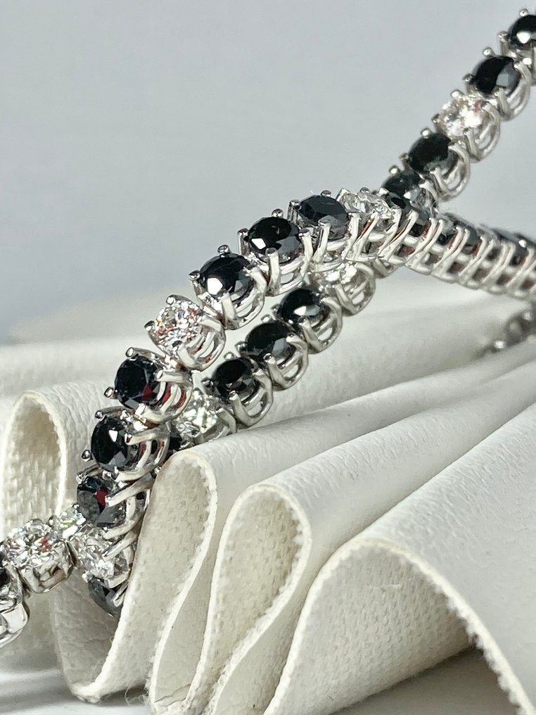 Pala Diamond - 网球手链 - 18K包金 白金 - 4.32ct. tw. 钻石 (天然) - 精彩钻石网球 #1.0