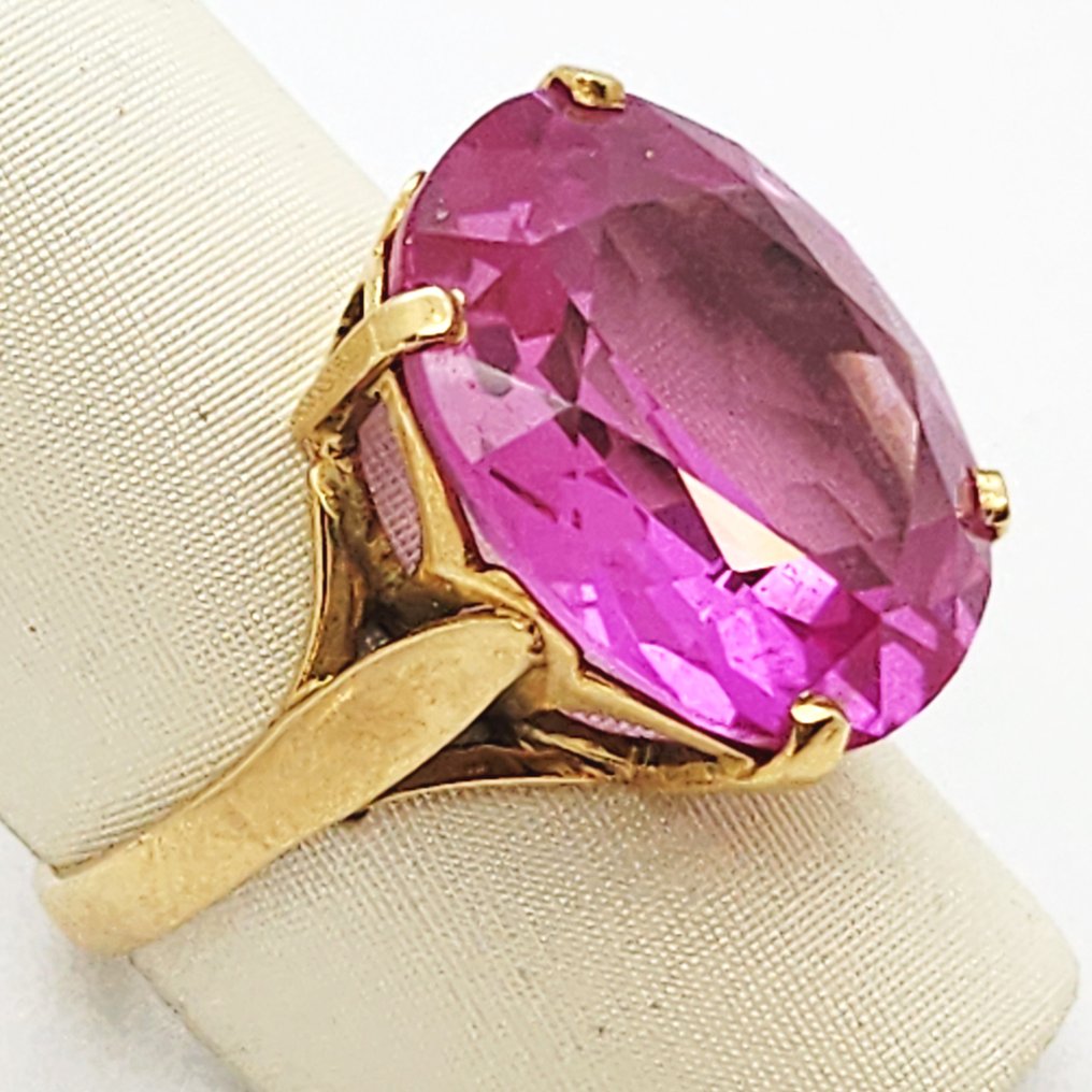 Bague - 18 carats Or jaune -  10.00ct. tw. Améthyste #1.0