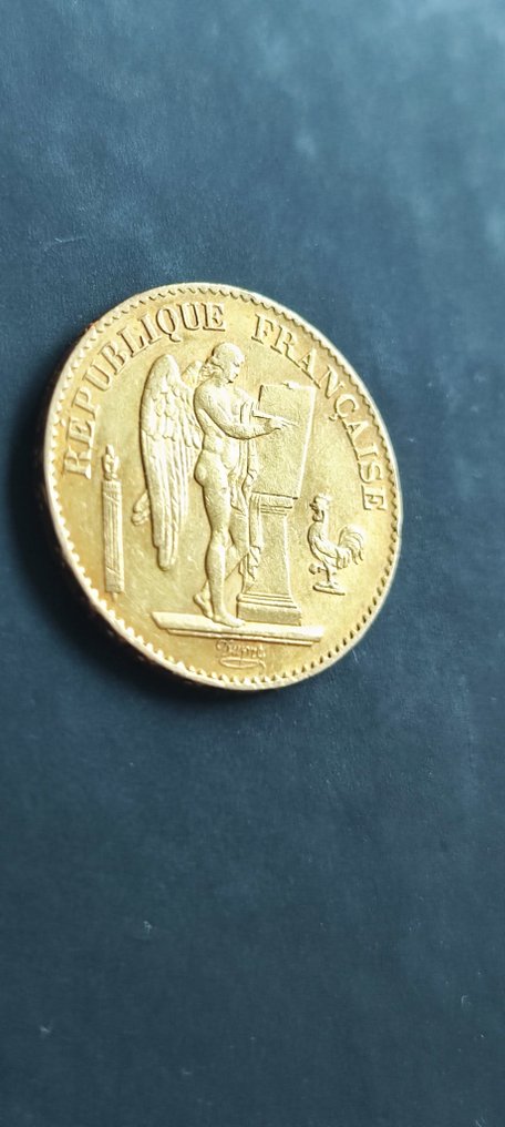 法国. 20 Francs 1878-A Génie #1.0