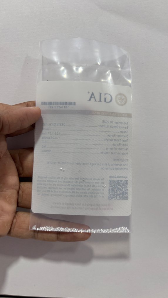 163 pcs Gyémánt  (Természetes)  - 1.64 ct - Kerek - D (színtelen), E, F - VVS1, VVS2 - Amerikai Gemmológiai Intézet (GIA) - 1,22-1,57 mm 1,64 Ct DEF #3.2