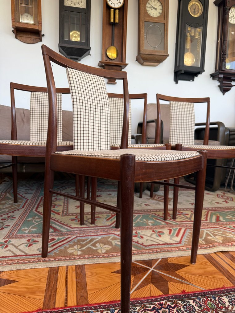 Stuhl - Holz - Satz von vier Vintage-Stühlen, 1960er Jahre. #4.3