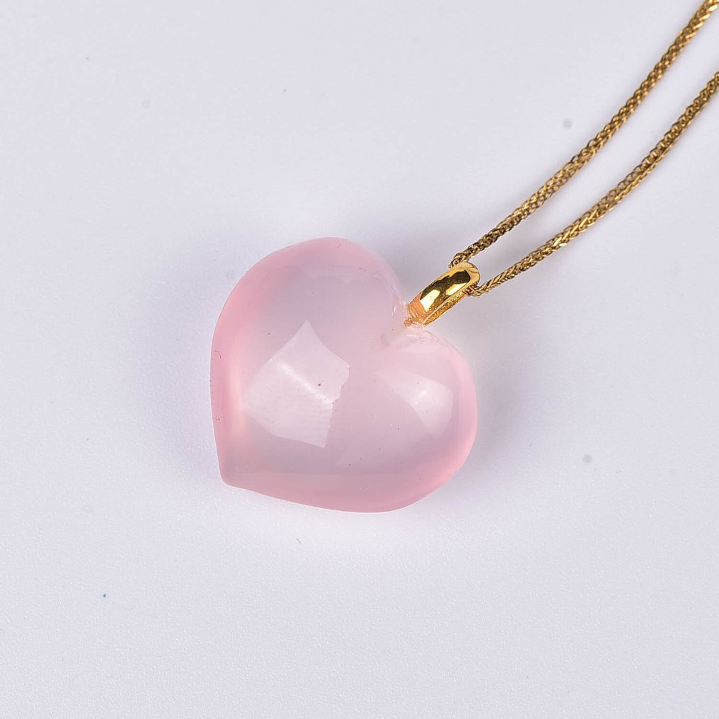 没有保留价 - 吊坠项链 - 18K包金 黄金 石英 - ALGT 认证 #3.2