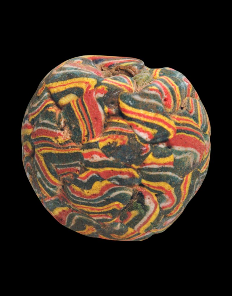 Bead - Huge, authentic, ancient bead from East Java, Indonesia (ø 39 mm 69 gr) - Asia #1.0