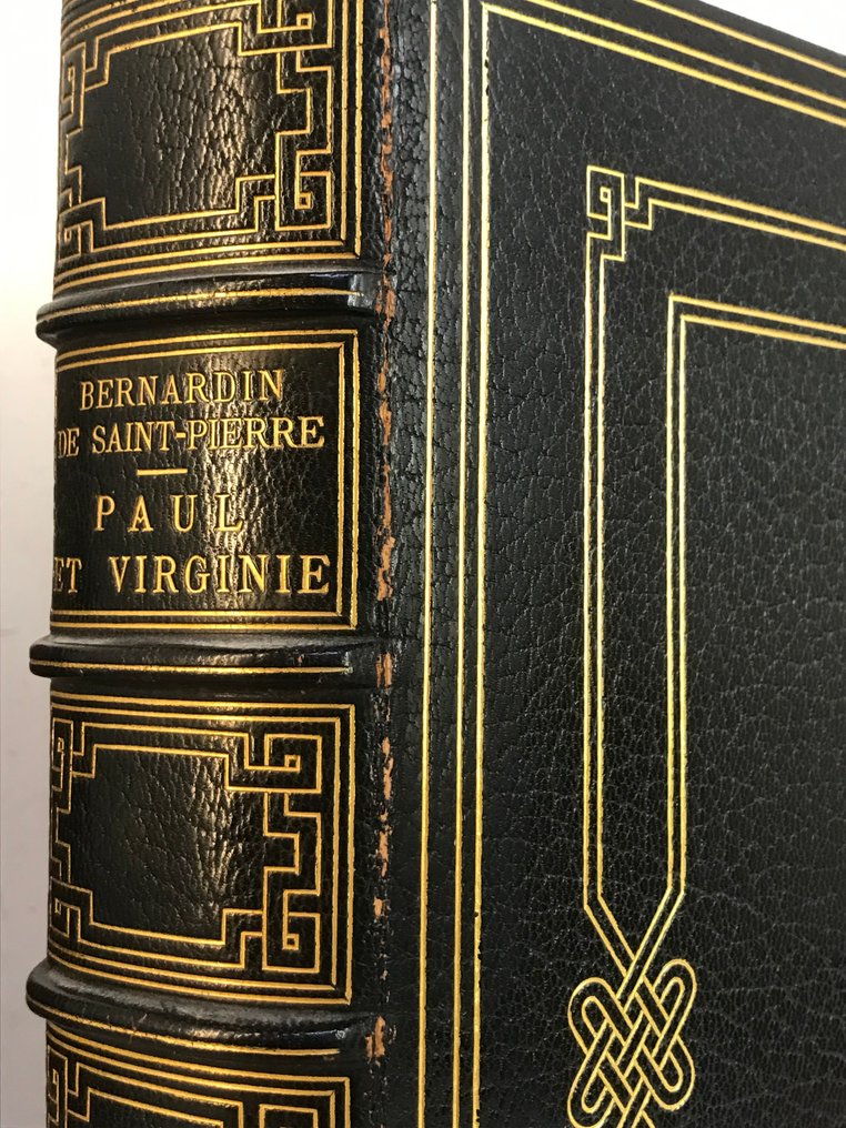 Bernardin de Saint-Pierre / Maurice Leloir - Paul et Virginie [1/100 sur Japon avec suite, Reliure signée Bretault] - 1888 #3.2