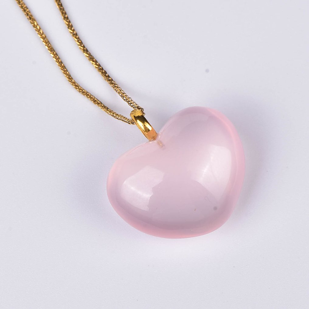 χωρίς τιμή ασφαλείας - Κολιέ με μενταγιόν - 18 καράτια Κίτρινο χρυσό Χαλαζίας - ALGT Πιστοποιημένο #1.0