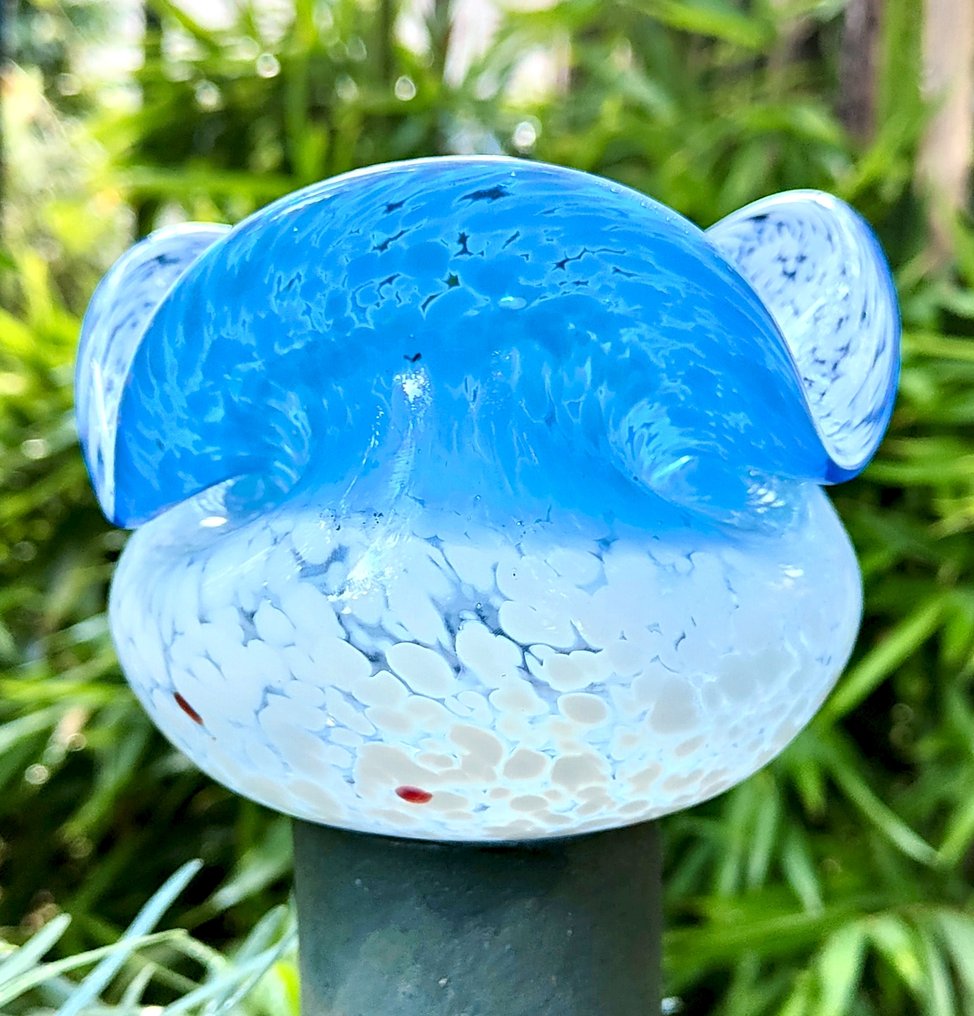 LEGRAS (1839-1916), Clichy - Βάζο -  Παλαιό βάζο 'κινέζικη μπάλα' με όμορφα έντονα χρώματα τιρκουάζ και περλέ - Καταχωρημένο περίπου.  - Κρυστάλλινο ποτήρι στο στόμα #4.3