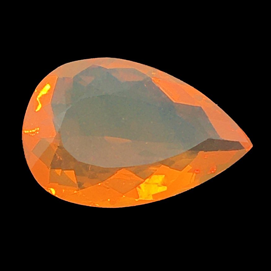 1 pcs Oransje Brann opal - 6.58 ct - Det internasjonale gemologiske institutt (IGI) #1.0
