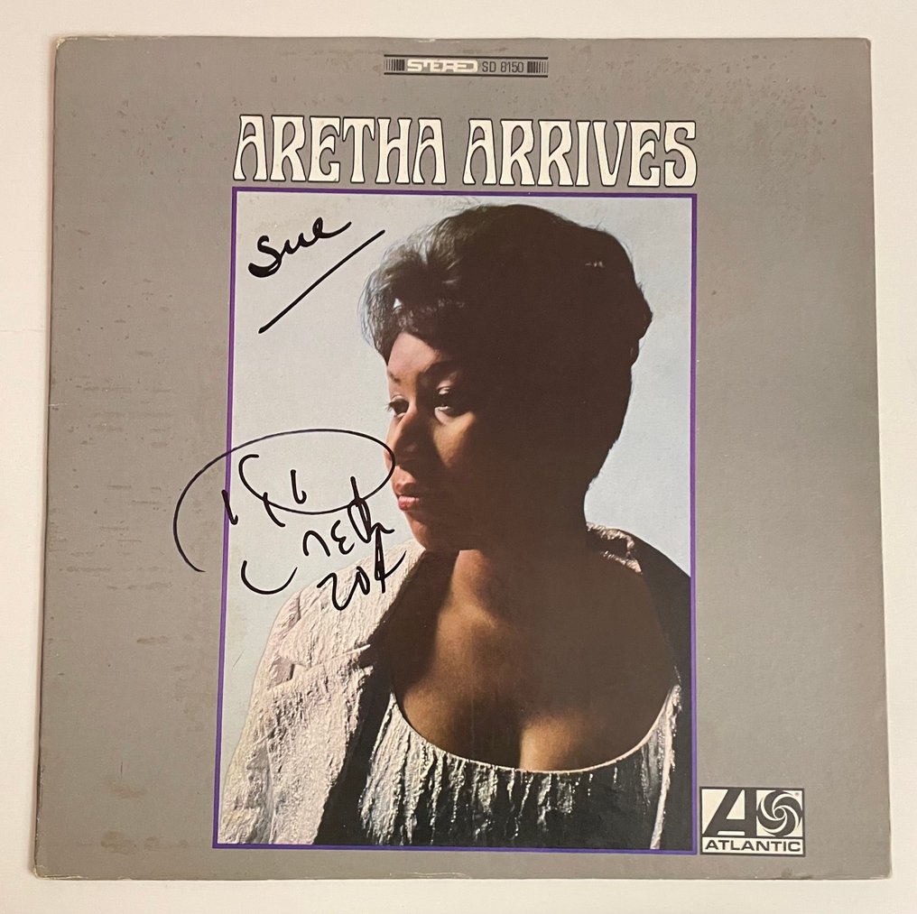 Aretha Franklin - Aretha Arrives -  Hand signed with Beckett COA - Disco in vinile - Stereo - 1967 #1.0