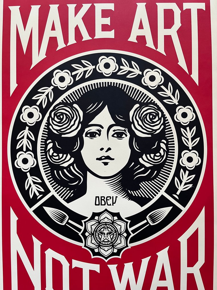 Shepard Fairey (OBEY) (1970) - Make Art not War #2.1
