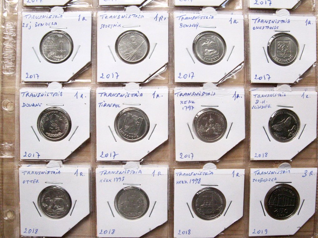 Transnistria. 58 different commemorative 1 Ruble coins 2015-2020- All high quality #4.3