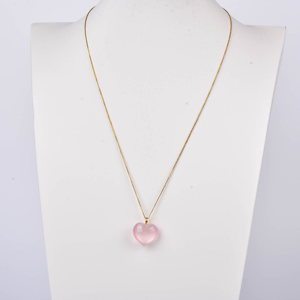 没有保留价 - 吊坠项链 - 18K包金 黄金 石英 - ALGT 认证 #1.0