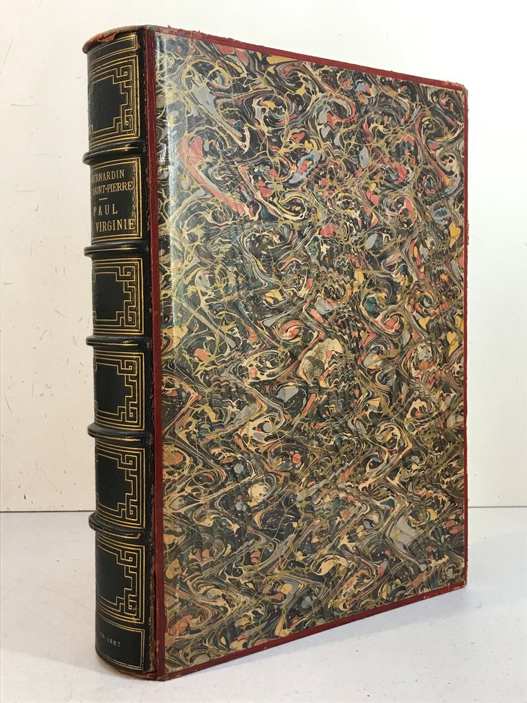 Bernardin de Saint-Pierre / Maurice Leloir - Paul et Virginie [1/100 sur Japon avec suite, Reliure signée Bretault] - 1888 #1.0