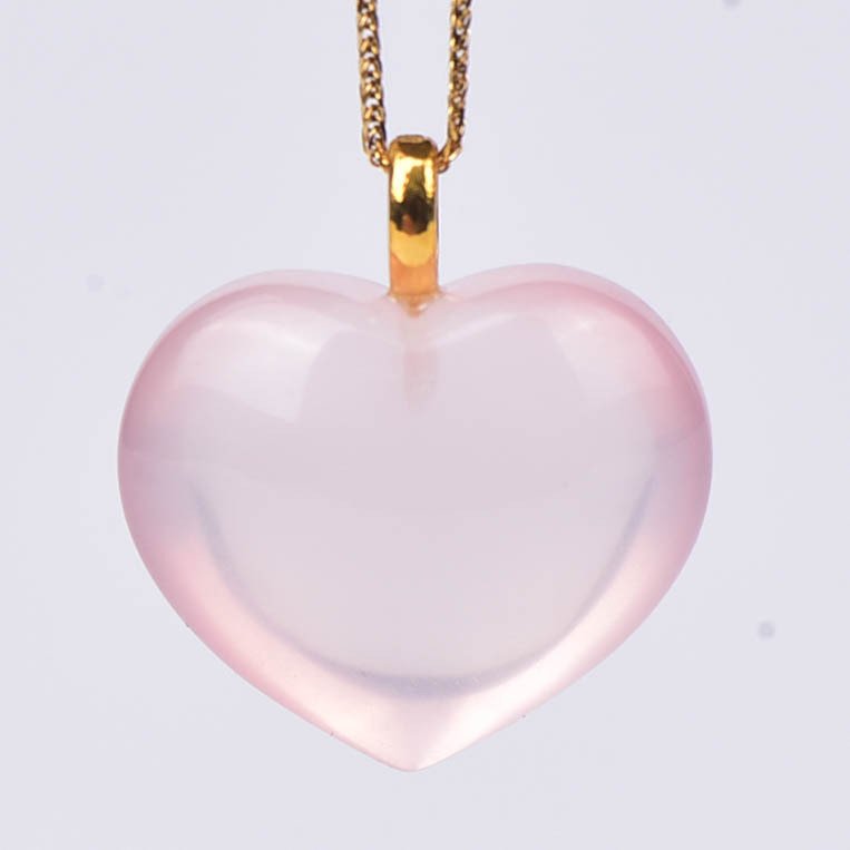 没有保留价 - 吊坠项链 - 18K包金 黄金 石英 - ALGT 认证 #1.0