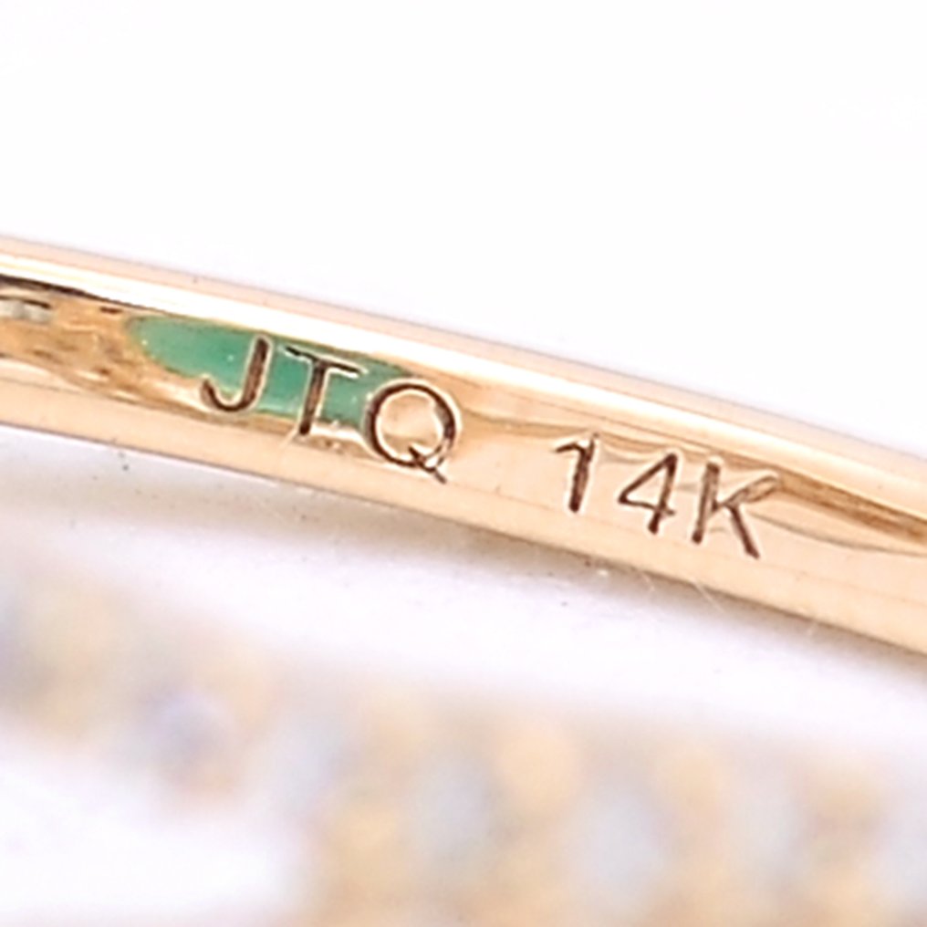 沒有保留價 - 戒指 - 14 克拉 黃金 -  2.47ct. tw. 祖母綠 - 鉆石 #4.3