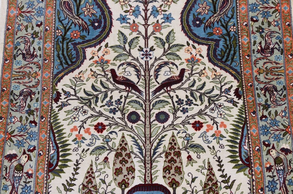 Amazing Semi-Antique Silk Hereke Carpet with ~1,96 Mio. Knots/m² - Luxe pur 14/14 qualité - Tapis - 72 cm - 47 cm #3.2
