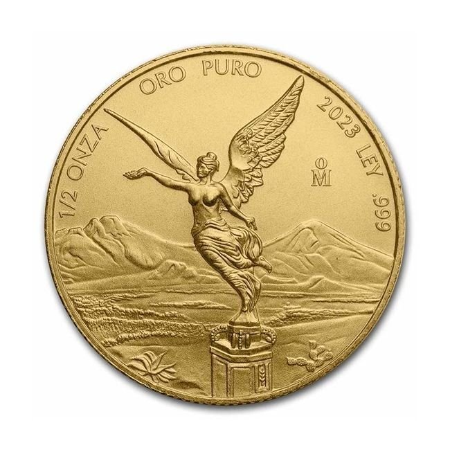 Messico. 2023 1/2 oz Gold Mexico Libertad BU coin #1.0
