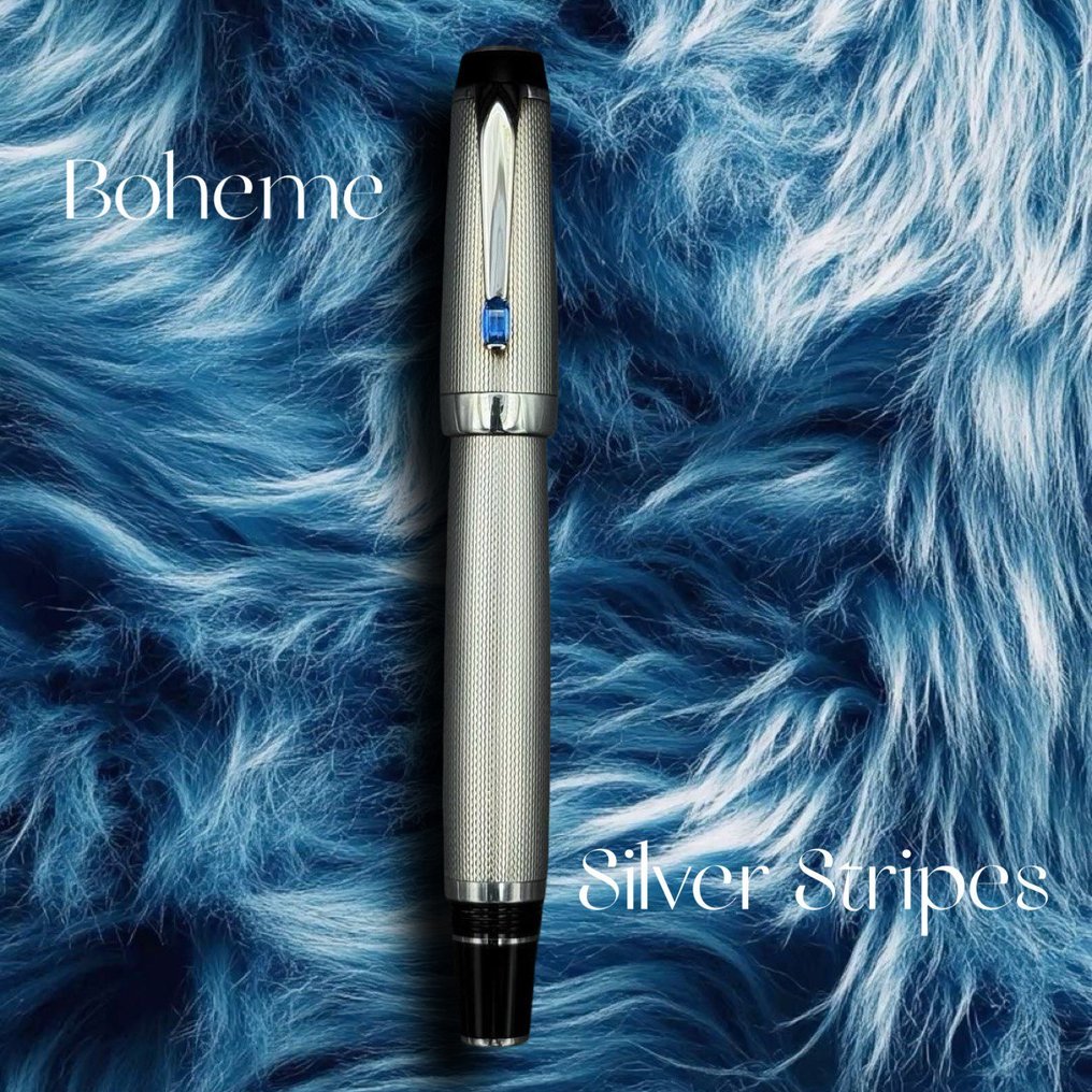 Montblanc - Bohème Silver-Stripes - Kuglepen #1.0