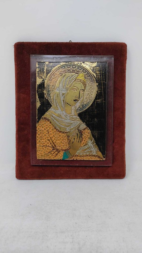 Ícone - Mãe de Deus - Vidro - NO RESERVE #1.0