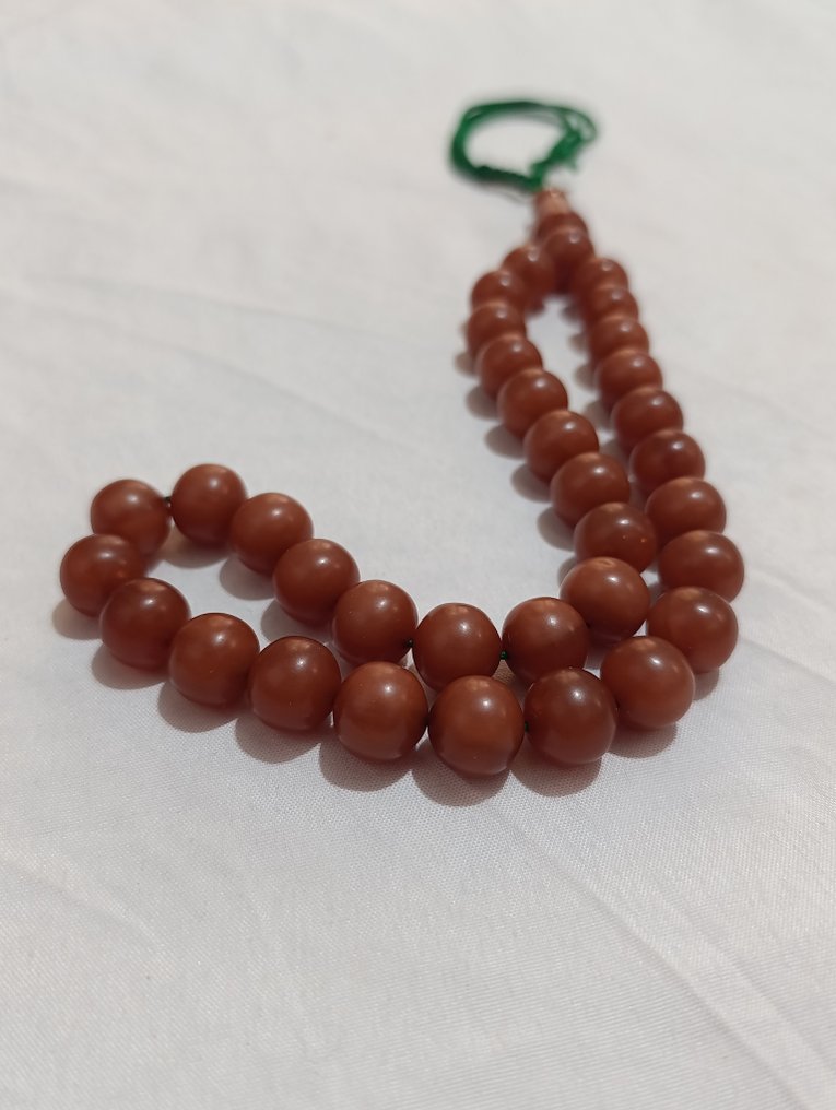  Rosario - Ambra - 1970-1980 - Rosario di perle di preghiera rare  #3.2