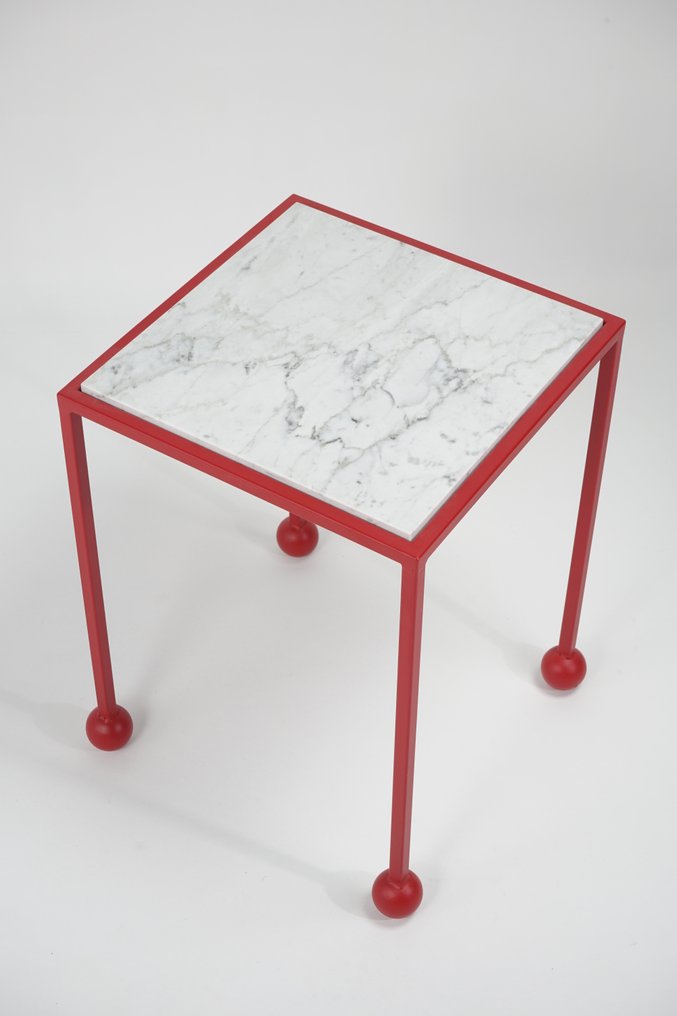 DFlab Studio - Pöytä - Orbit - Teräs, Carrara-marmori - Prototype Sale #1.0