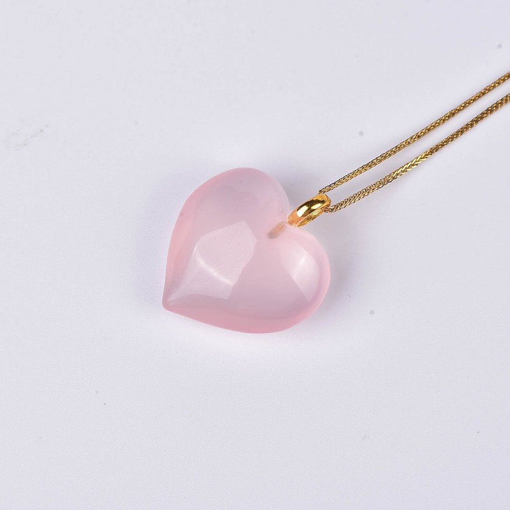 Sans prix de réserve - Collier avec pendentif - 18 carats Or jaune Quartz - ALGT certifié #3.2