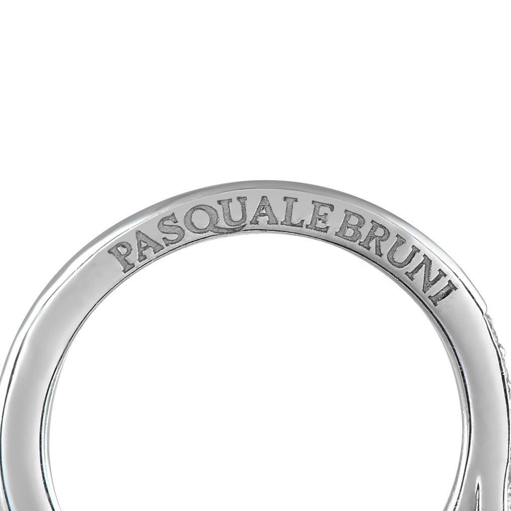 Pasquale Bruni - 戒指 - 18 克拉 白金, 18K白金与钻石戒指，小花园戒指，单叶 -  0.33ct. tw. 鉆石 (天然)  #3.2