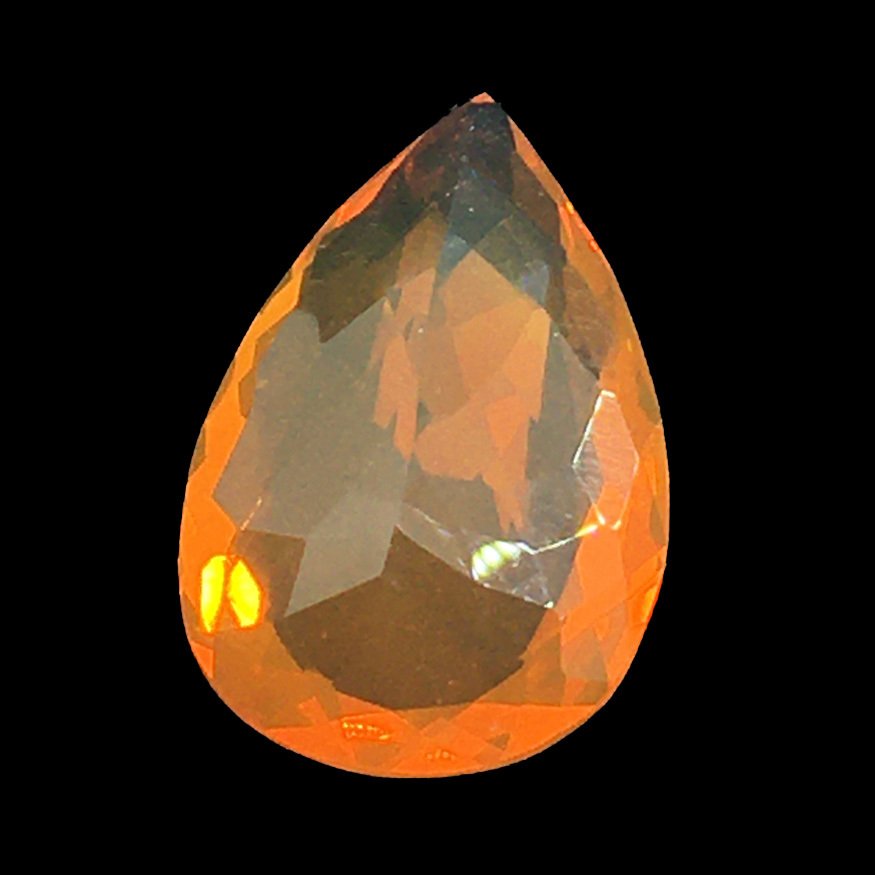 1 pcs Oransje Brann opal - 6.58 ct - Det internasjonale gemologiske institutt (IGI) #4.3