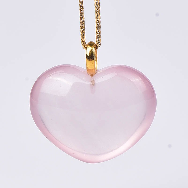 Sem preço de reserva - Colar com pingente - 18 K Ouro amarelo Quartzo - Certificada pela ALGT #1.0