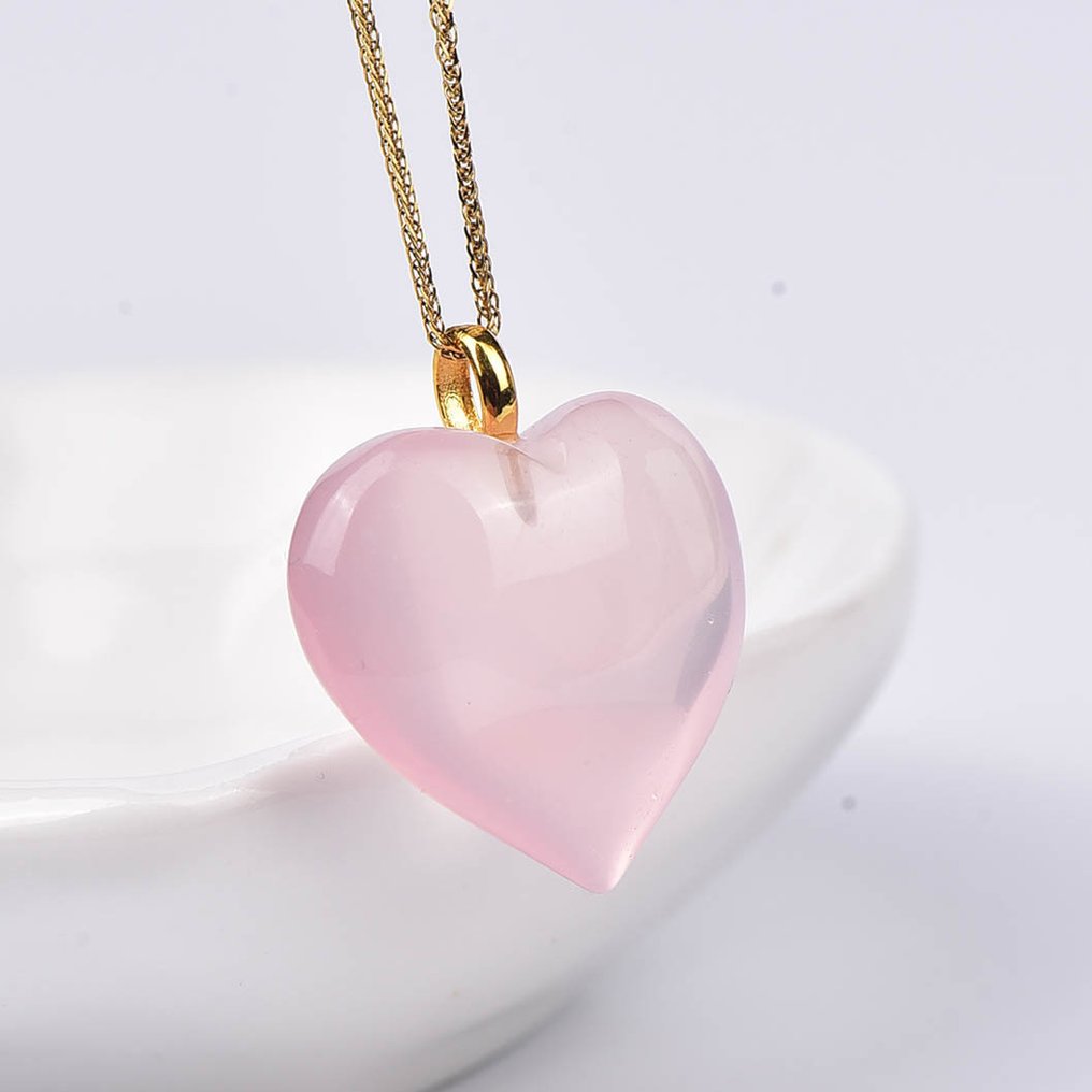 Sans prix de réserve - Collier avec pendentif - 18 carats Or jaune Quartz - ALGT certifié #4.3