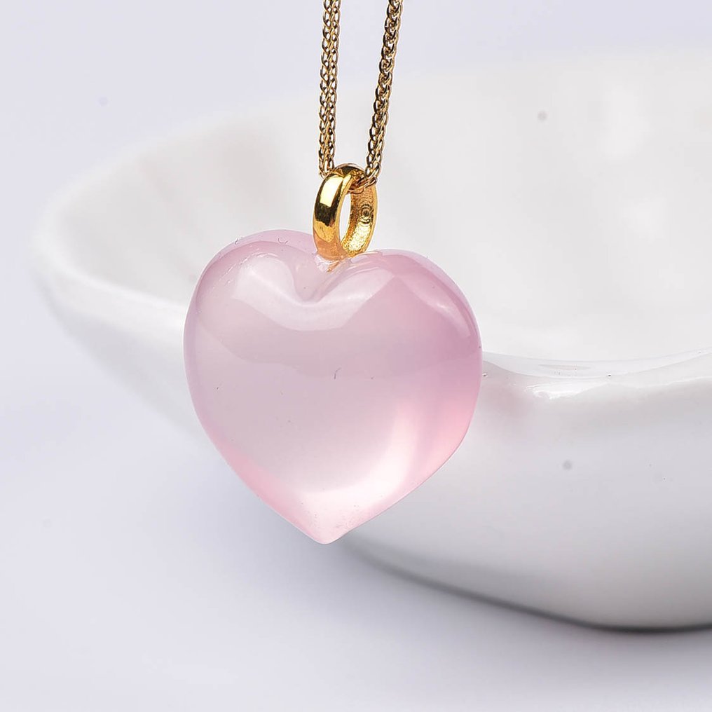 没有保留价 - 吊坠项链 - 18K包金 黄金 石英 - ALGT 认证 #4.3