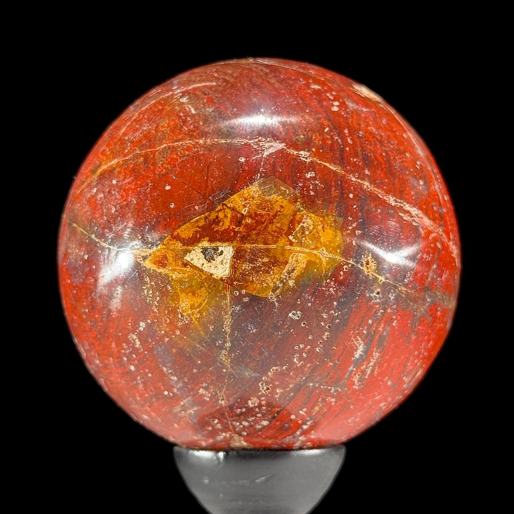 Ingen minstepris - Vakker sett med 3 røde Jaspis På tilpassede standarder.- 1700 g - (3) #4.3