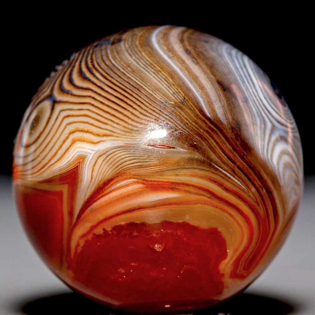Ocellated Sardonic Agate - Collectors Sphere - Altezza: 36 mm - Larghezza: 36 mm- 66 g #3.2