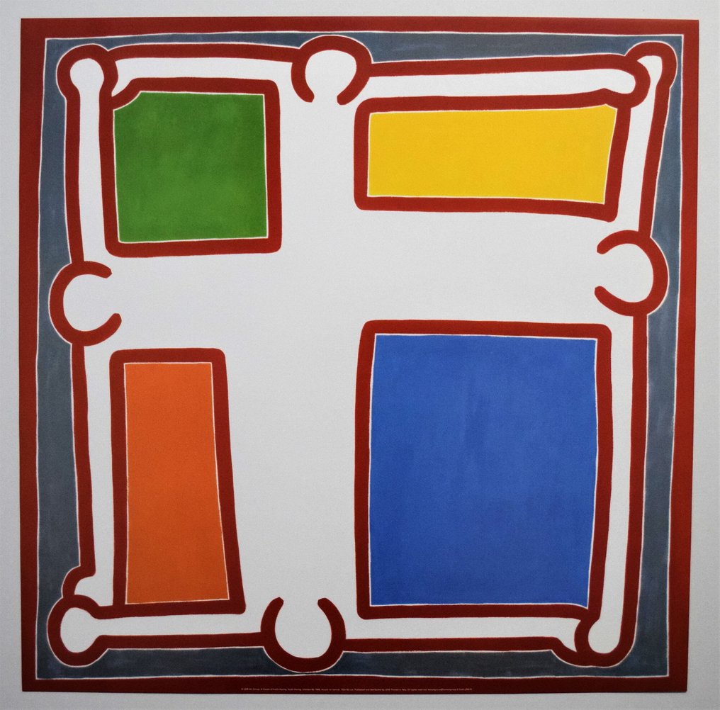 Keith Haring - "Untitled #6" - Original vintage poster - year 1998 #1.0