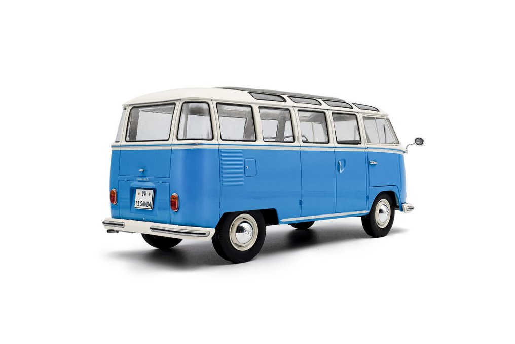 Solido 1:18 - 模型車 - Volkswagen T1 Samba - 1962 - Blauw / Wit #2.1