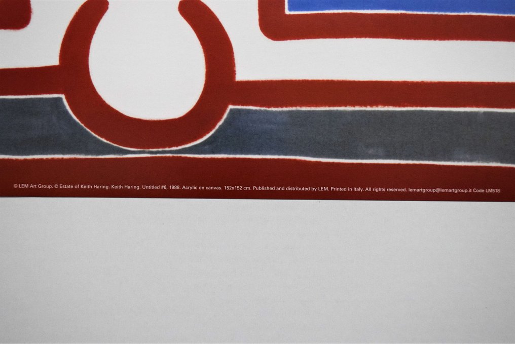 Keith Haring - "Untitled #6" - Original vintage poster - year 1998 #4.3