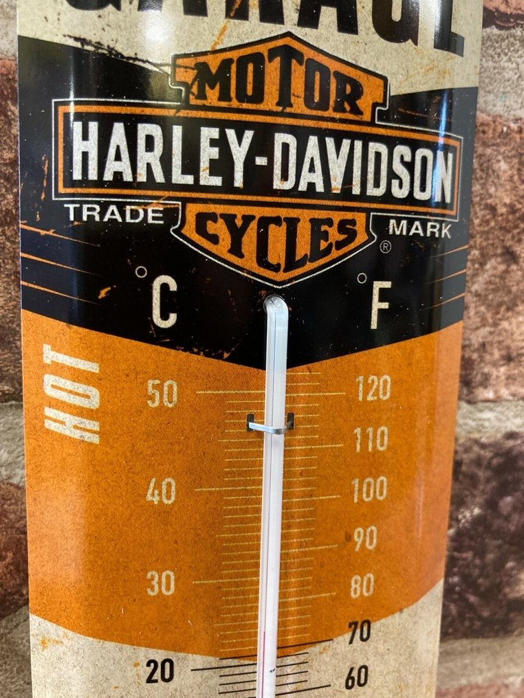 Vintage Style Harley-Davidson Motorcycles Thermometer - Collectible Wall Decor - 温度计 - 金属 - 复古的 Harley-Davidson #4.3