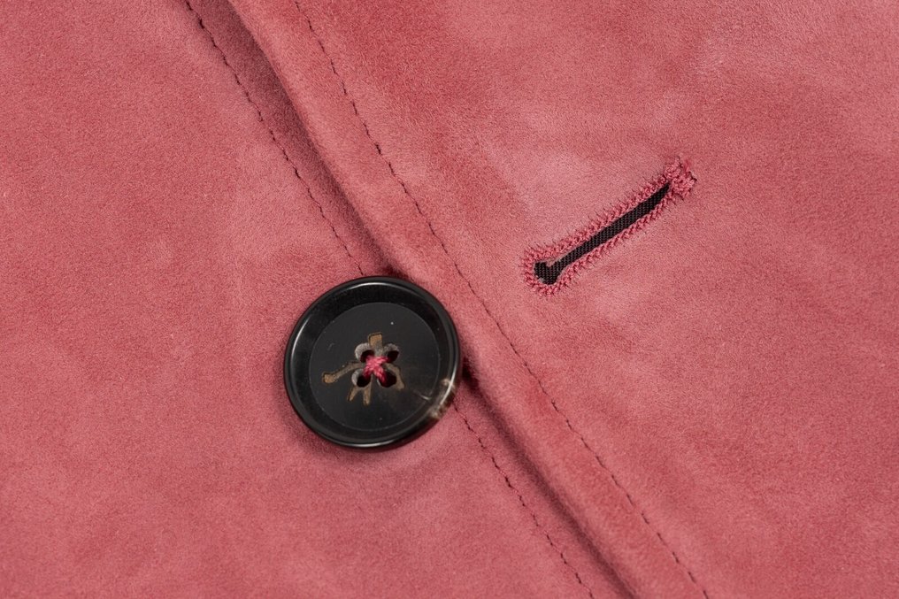 ISAIA NAPOLI RRP 4500€ "Portofino" Dark Dusty Rose Jacket 100% Lambskin Leather - 50 IT - Μπουφάν - New with tags #4.3