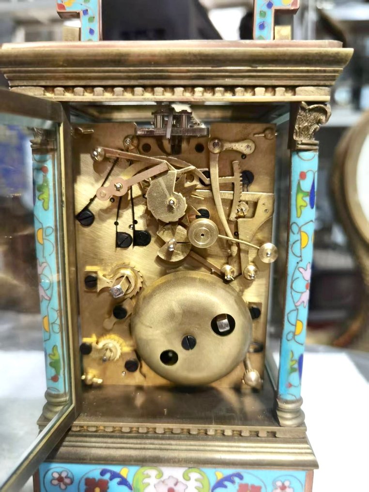 Emaille koetsklok - Messing, Emaille, Glas - 2020+ #4.3