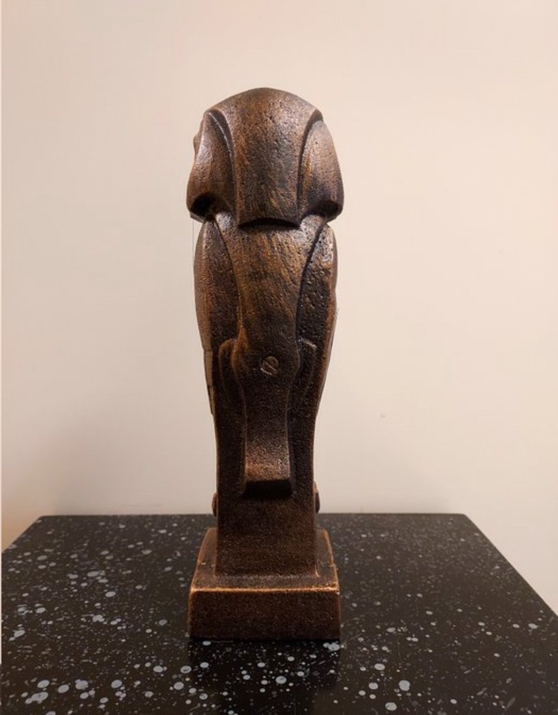 Naar C. Coenrad - Γλυπτό, Art Deco Uil - 25 cm - Σίδερο #4.3