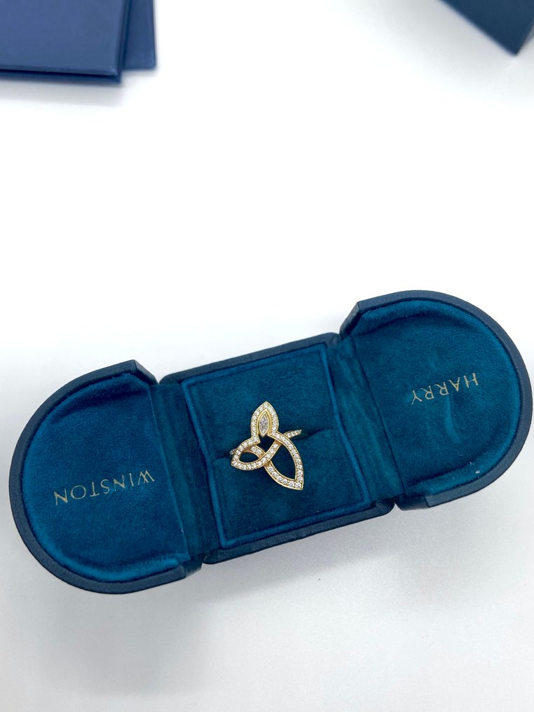 Harry Winston - 戒指 - Unknown - 18K包金 黄金 钻石 (天然)  - 钻石 #1.0