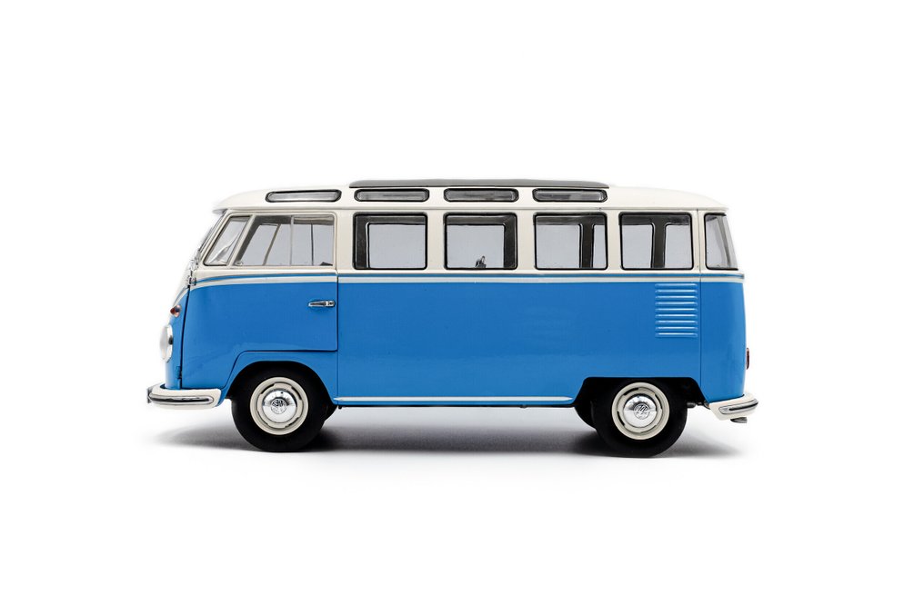 Solido 1:18 - 模型車 - Volkswagen T1 Samba - 1962 - Blauw / Wit #3.2