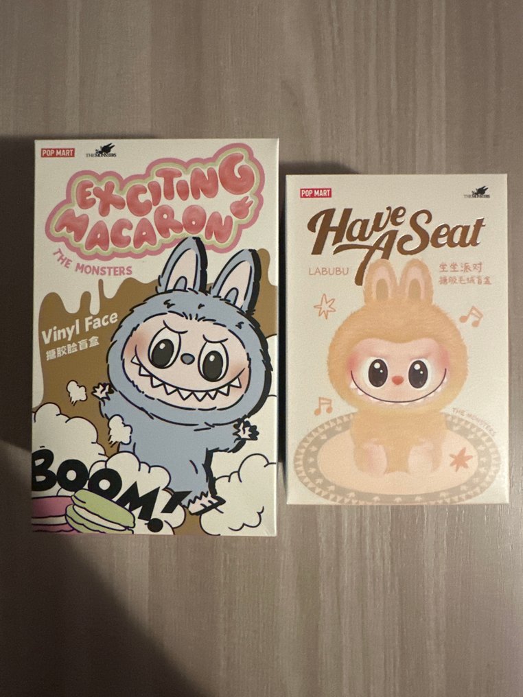 Pop Mart - Figurine articulée LABUBU MACARON HAVE A SEAT #1.0