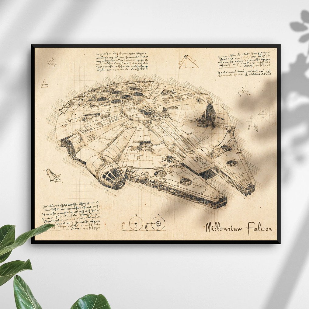 I_KONIQ - Millenium Falcon in Da Vinci Style #3.2