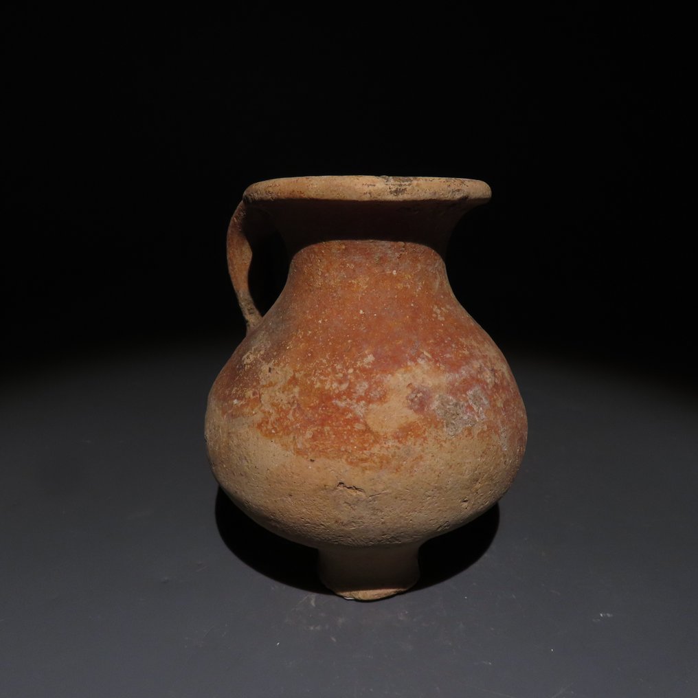 Ancient Greek Terracotta Pitcher. 400-200 BC. 9 cm height.  (No Reserve Price) #2.1