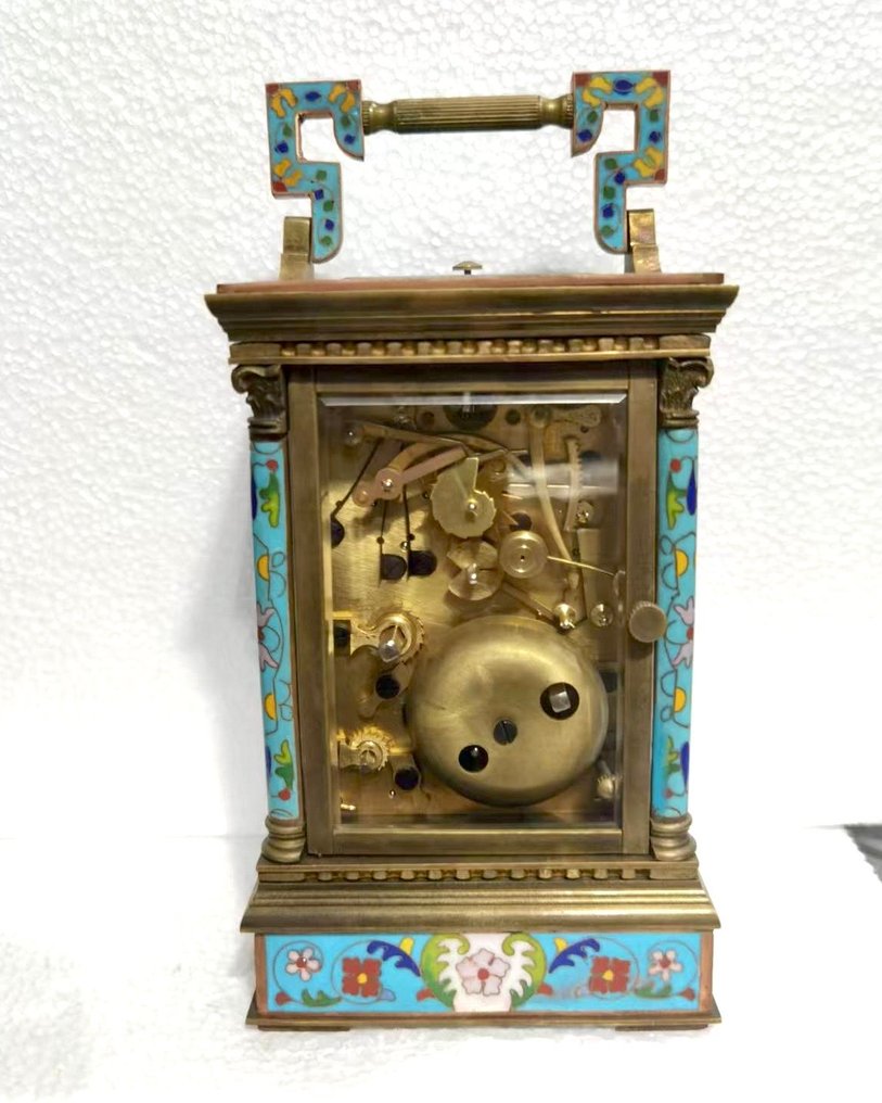 Emaille koetsklok - Messing, Emaille, Glas - 2020+ #3.2