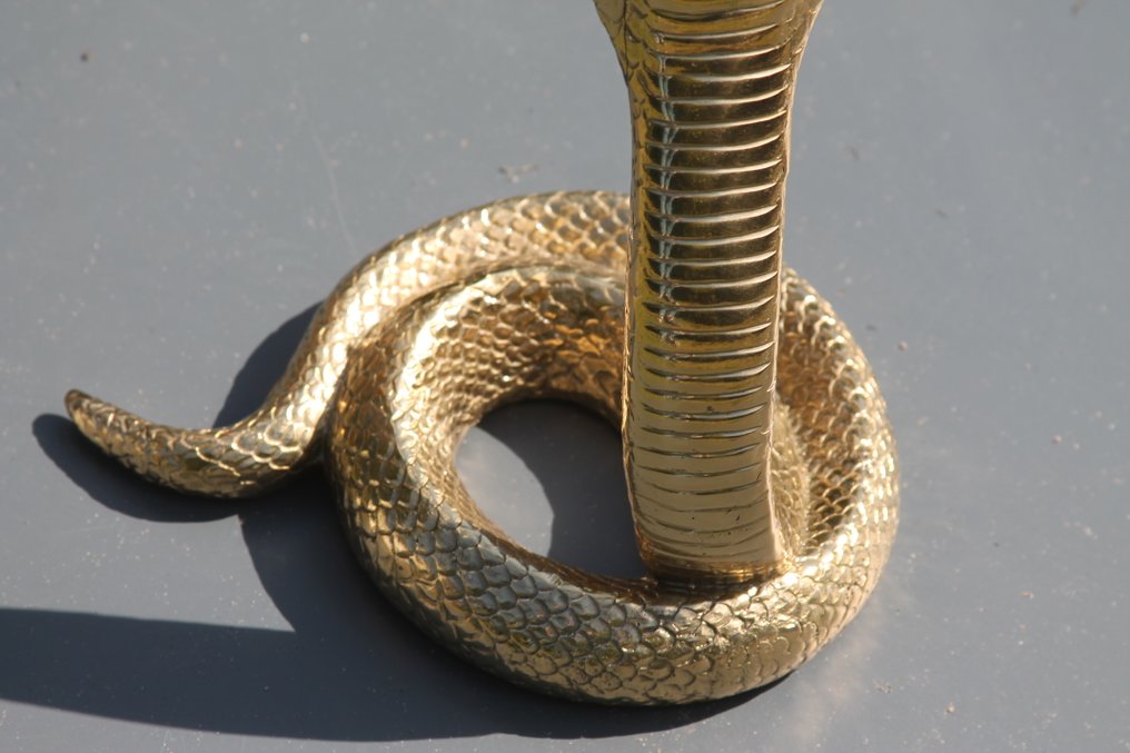 Sculpture, cobra - 30 cm - polished bronze #4.3