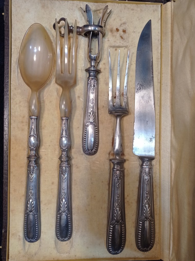 Serviciu de masă (5) - .800 argint - Serviciu de trinchar #1.0