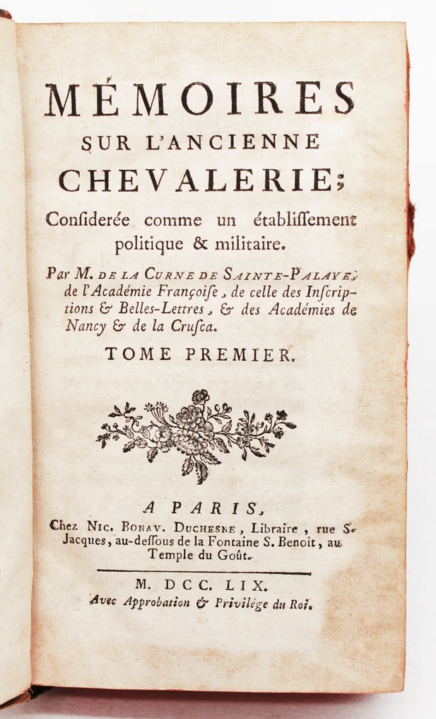 Sainte-Palaye - Ancienne Chevalerie - 1759 #4.3