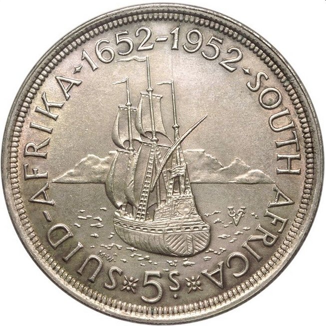 Afrique du Sud. George VI. 5 Shillings 1952 - PCGS MS63 #2.1